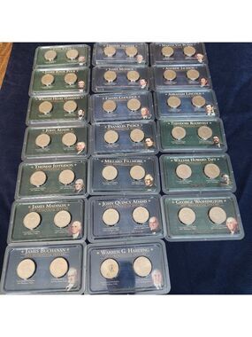 Set Of 21 Uncirculated 2013-D/P Presidential Dollars.